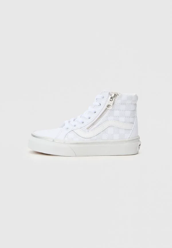 Sk8 hi reissue унисекс высокие кроссовки Vans, Metallic Silver-Coloured/True White