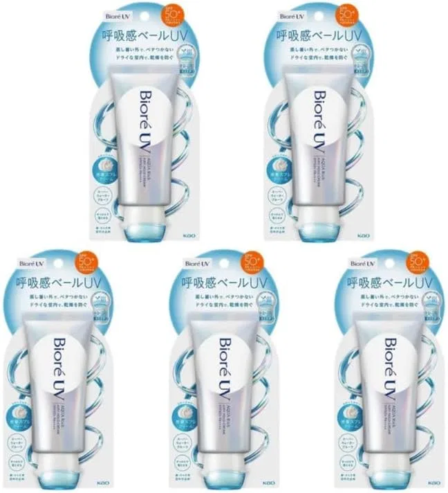 Набор солнцезащитных кремов Biore UV Aqua Rich Airy Hold Cream, 5 шт