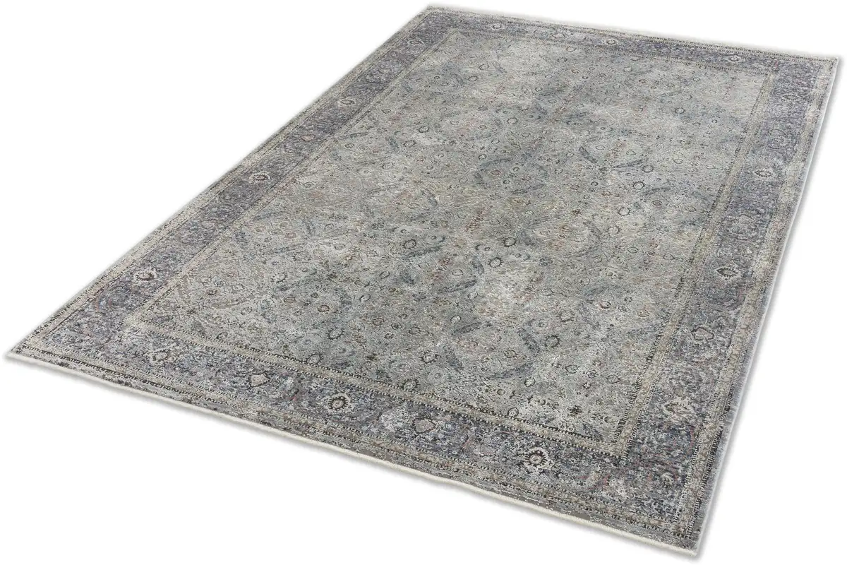 

Ковер ASTRA "Scala 6621 222", прямоугольный, элегантный шелковистый ворс, вискозный ковер, восточный вид 160х230 см, синий