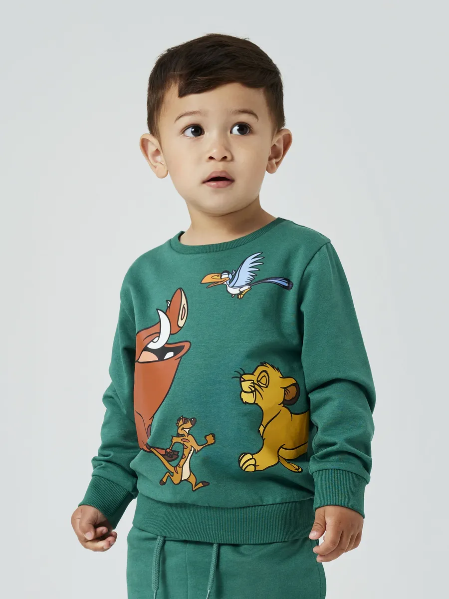 

Толстовка Name It "NMMJAIS LIONKING SWEAT UNB WDI", зеленый