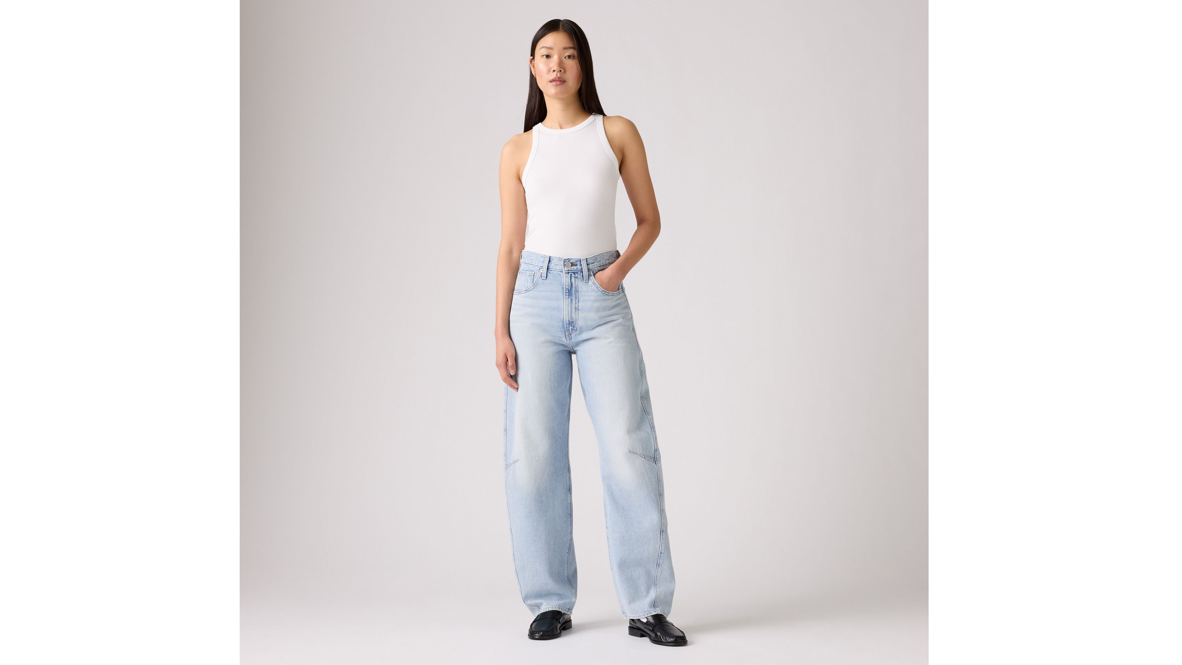 Женские джинсы Levi's Cinch Barrel, светло-голубой — фото 3