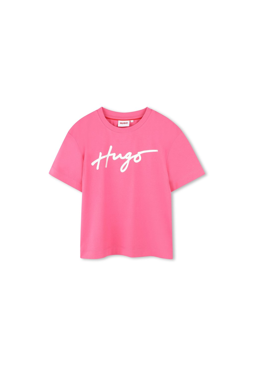 

Футболка с принтом SHORT SLEEVES TEE HUGO Kids, фуксия