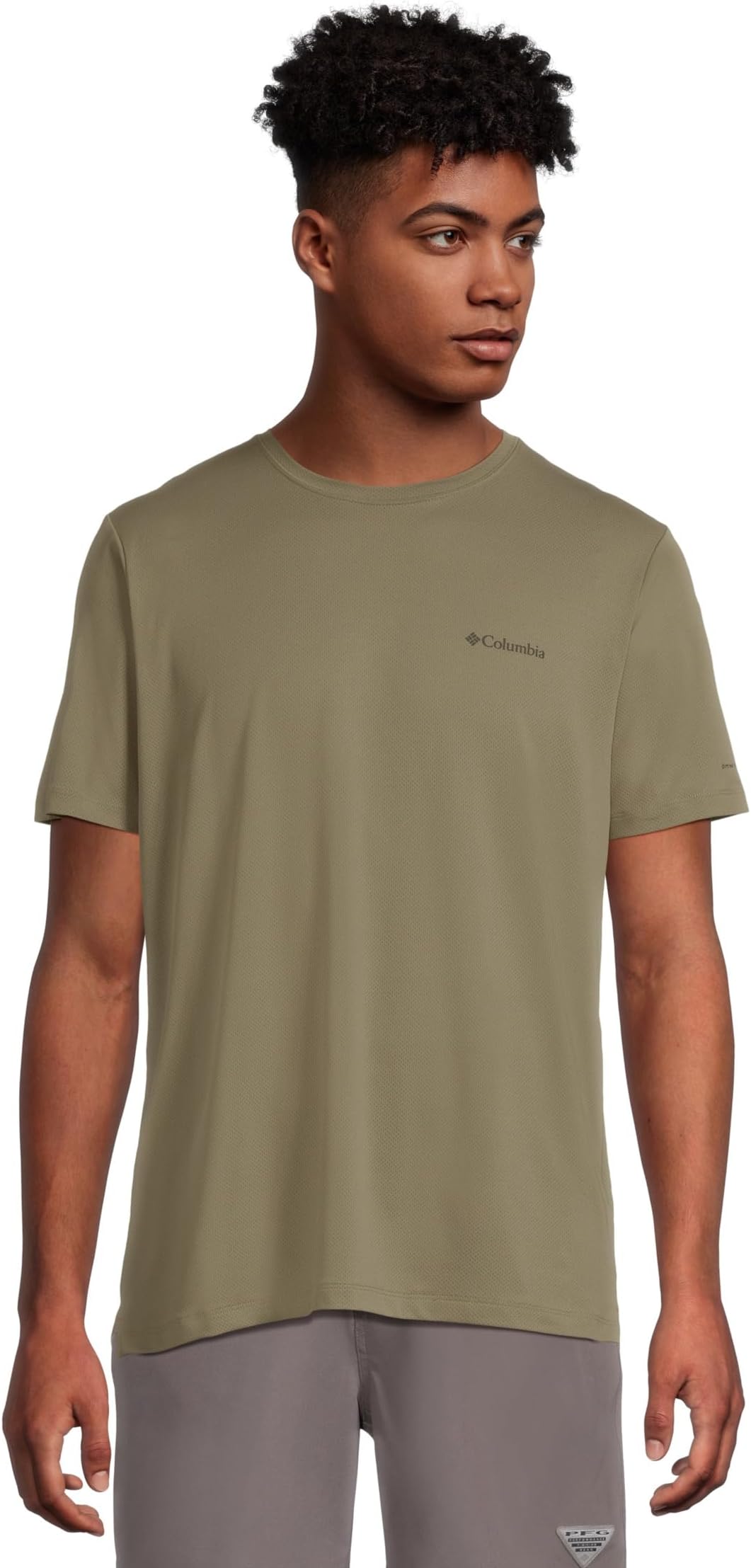 

Футболка Columbia Tech Trail Utility Short Sleeve Crew, цвет Stone Green