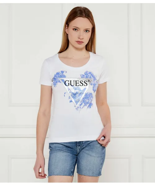 

Футболка Slim fit Guess Jeans, белый