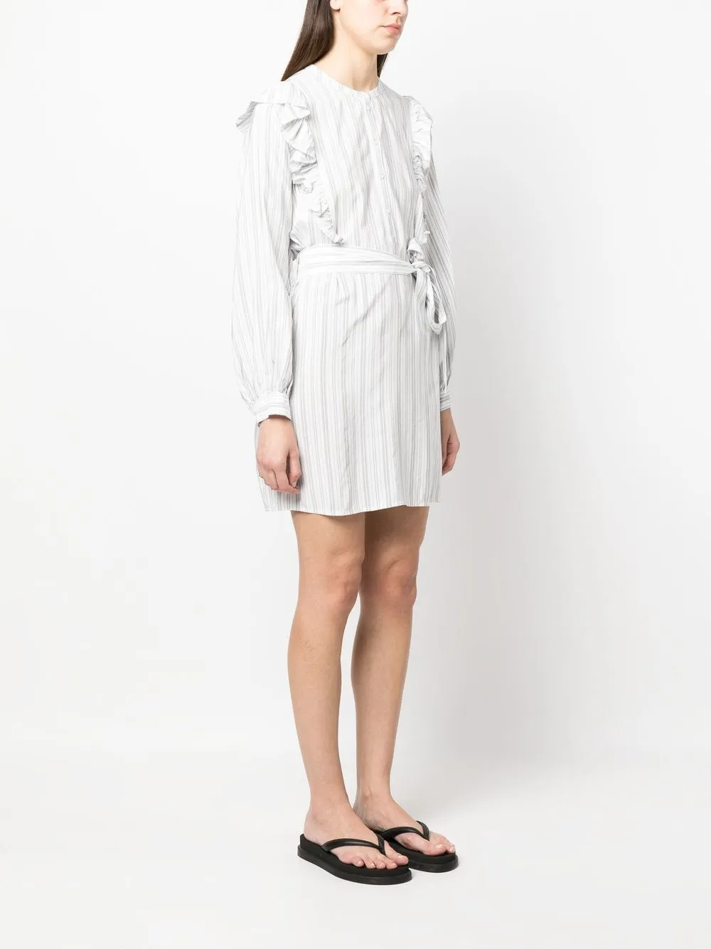 Короткое платье с оборками Tommy Hilfiger, белый — фото 3