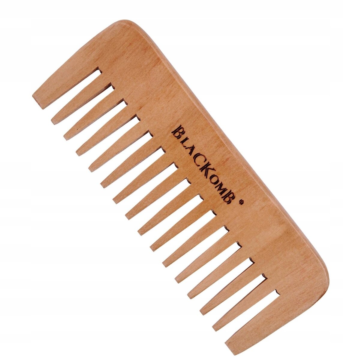 

Широкая деревянная расческа BLACKOMB для вьющихся и афро-волос Poniks