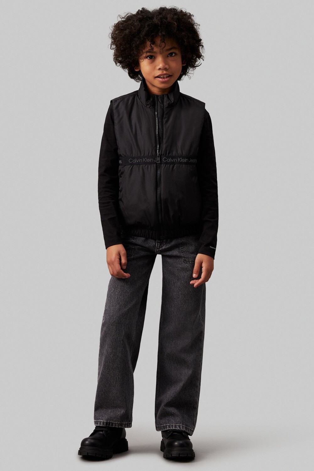 

Жилет с подкладкой из тесьмы Calvin Klein, черный