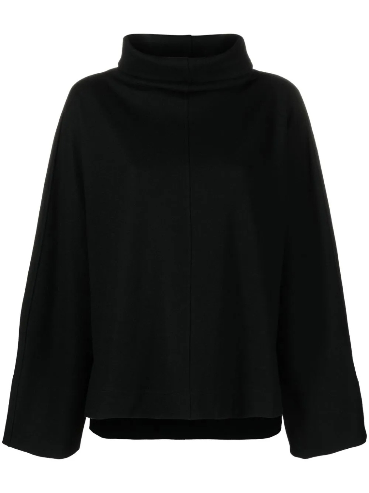 

Топ с широкими рукавами и воротником-стойкой Issey Miyake, черный