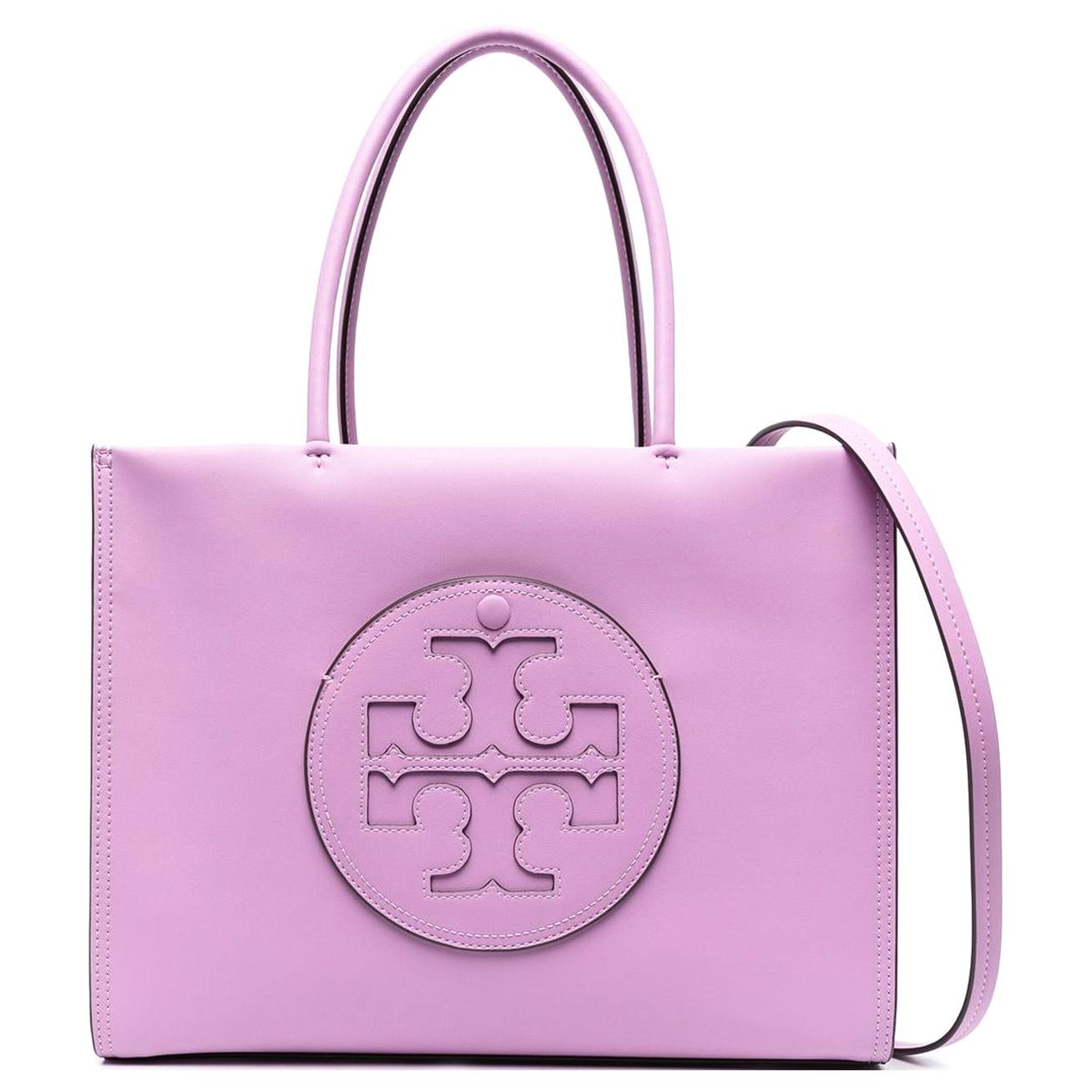 

TORY BURCH Сумка-шоппер Ella Leather Tote Bag, сумка для покупок, сумка через плечо, женская фиолетовая сумка