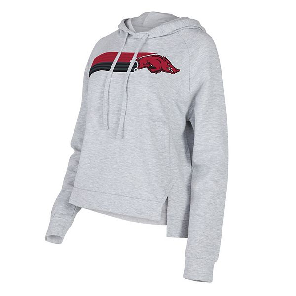

Женский три-бленд раглан пуловер с капюшоном concepts sport gray arkansas razorbacks cedar Unbranded