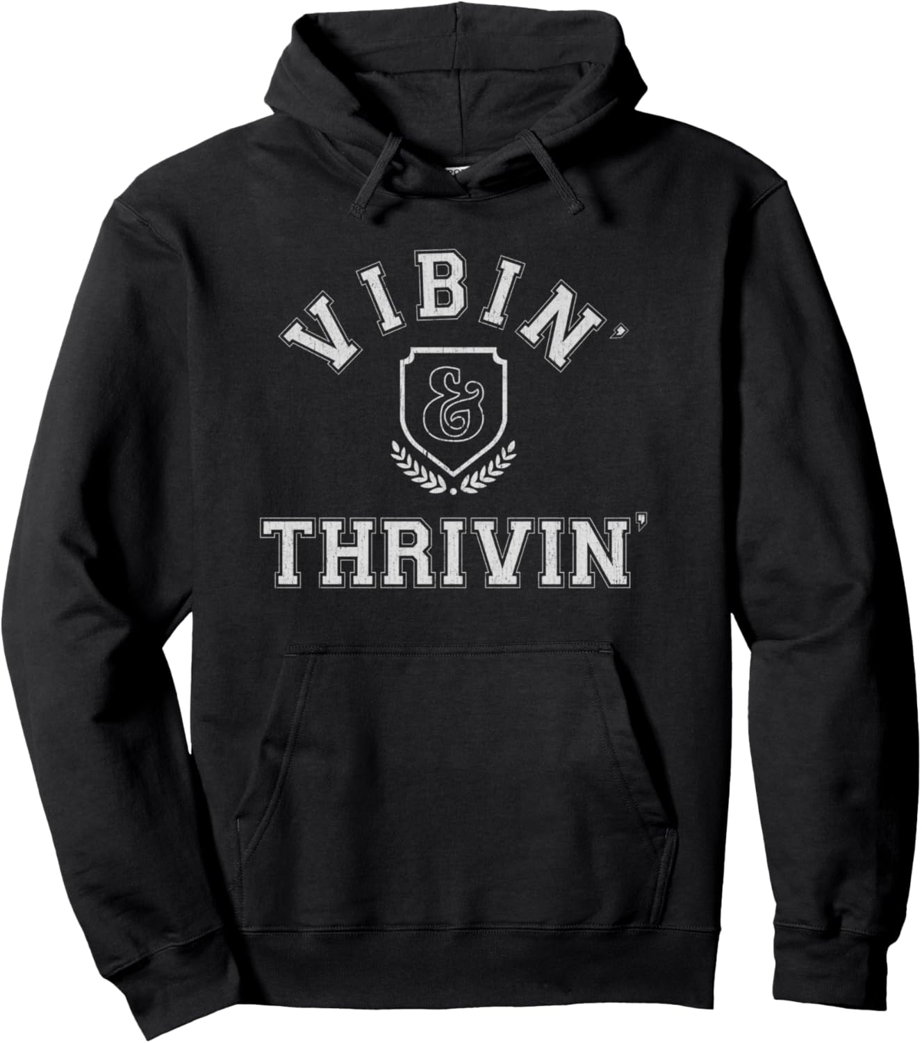 

Худи Vibin' Thrivin' Collegiate с надписью School (Черная) Trendy Apparel, Черный, Худи Vibin' Thrivin' Collegiate с надписью School (Черная) Trendy Apparel