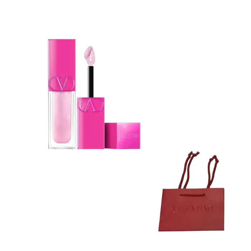 

Chubby Lip Gloss Translucent Mirror Lipstick, увлажняющий блеск для губ с эффектом увеличения объема и сияния Valentino, #300r playful pout | transparent розовый pearl