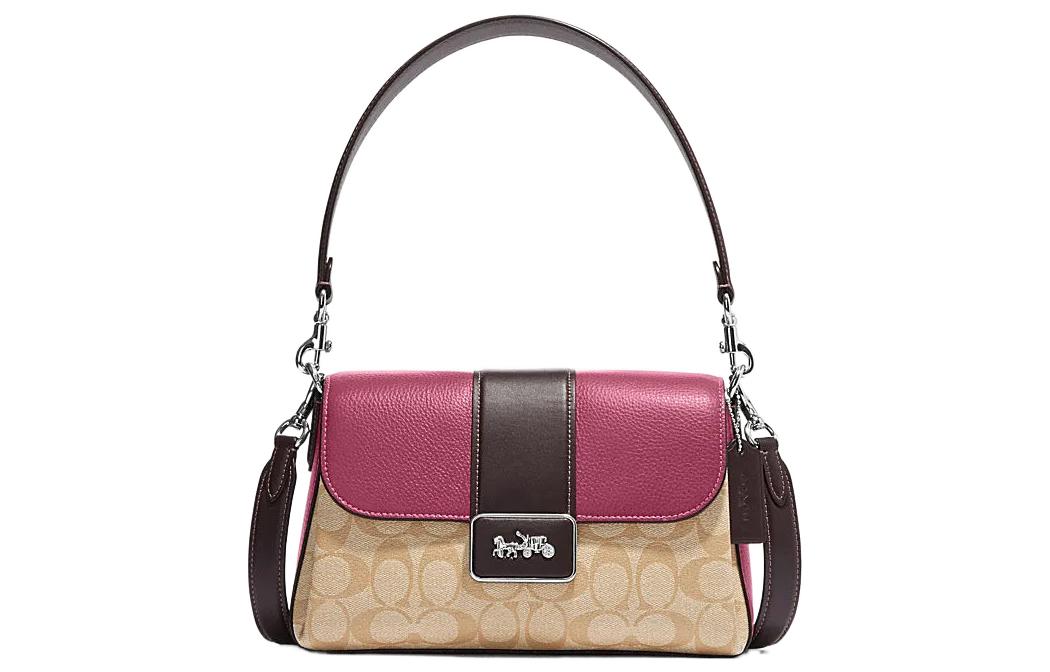 

COACH Сумка на плечо Grace из коровьей кожи, женская, фиолетовая и хаки