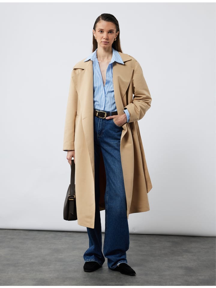 

KOTON Рубашки с длинными рукавами в синюю полоску