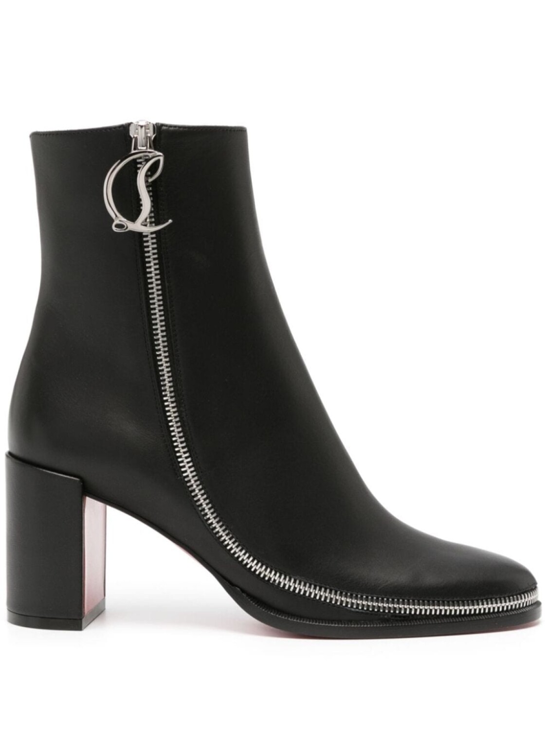 Christian Louboutin ботильоны CL 70 с круговой молнией, черный