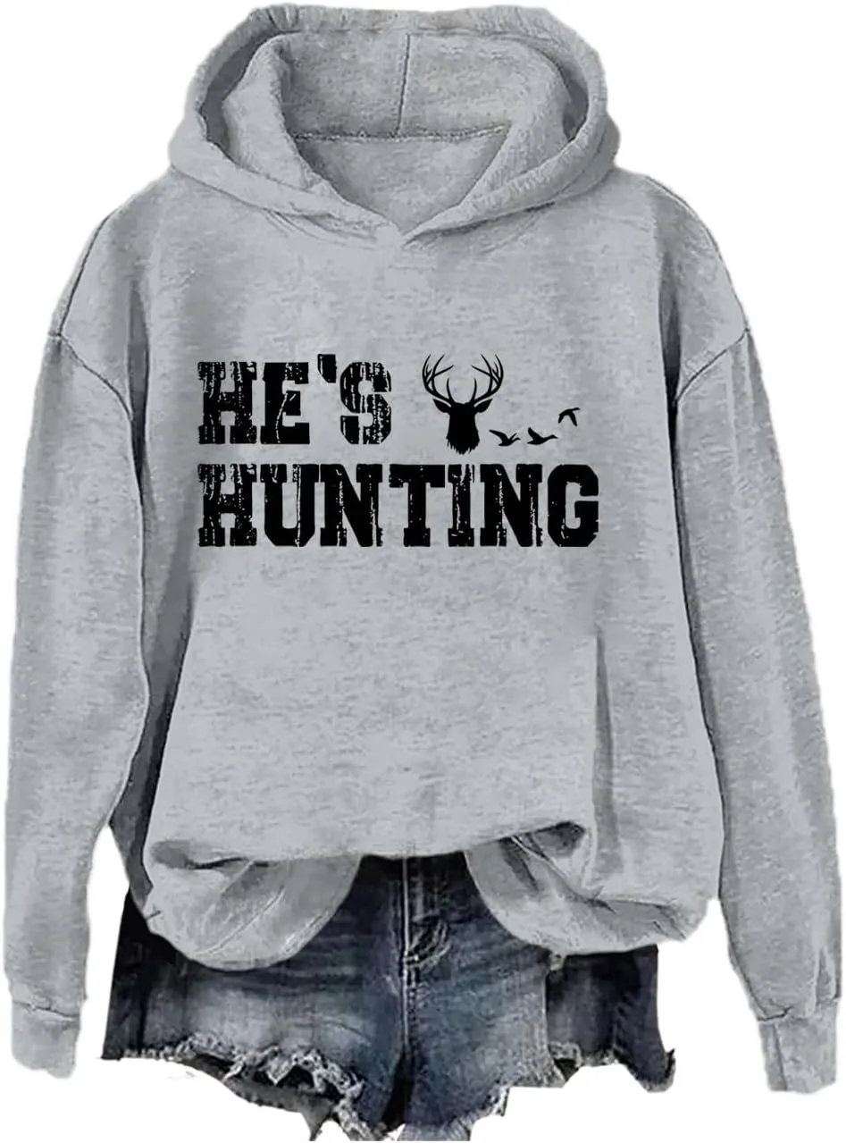 

Толстовка He's Hunting, винтажный дизайн SIMJEW