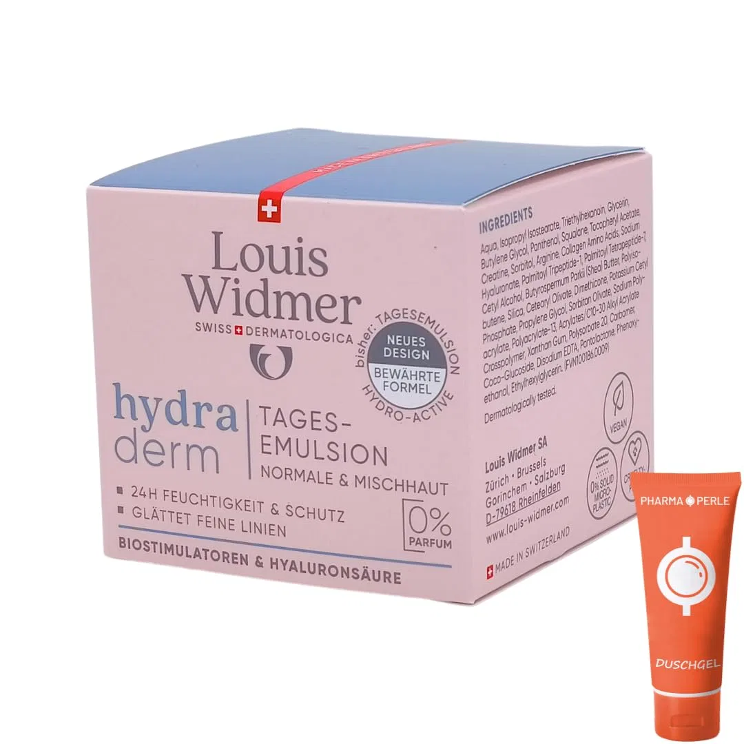 Эмульсия ‎Pharma Perle — Дневная «Hydraderm Unscented» от Louis Widmer, Pharma , 1 X Widmer Daily Emulsion, 50 мл — фото 2