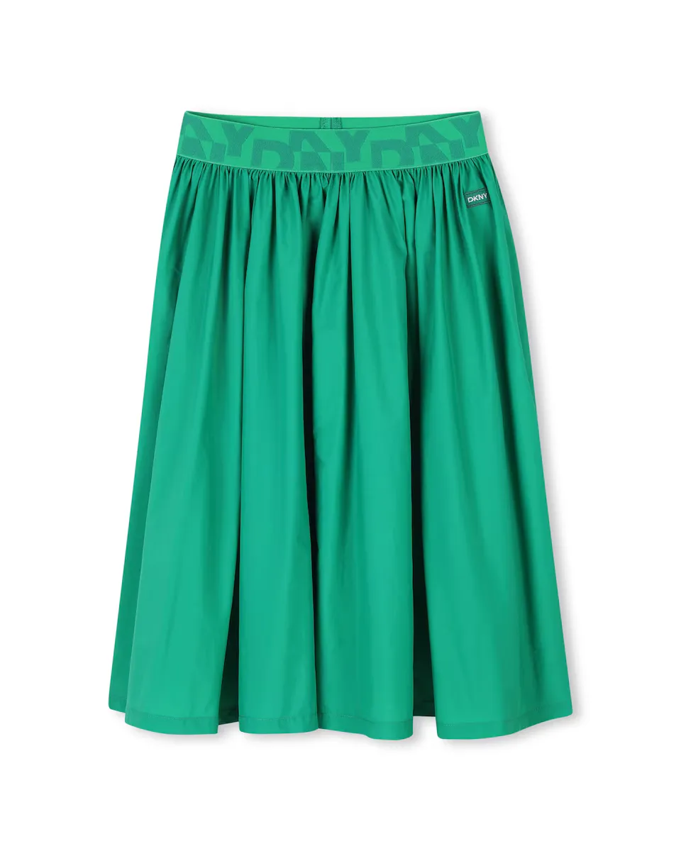 

Однотонная юбка миди для девочек DKNY, зеленый