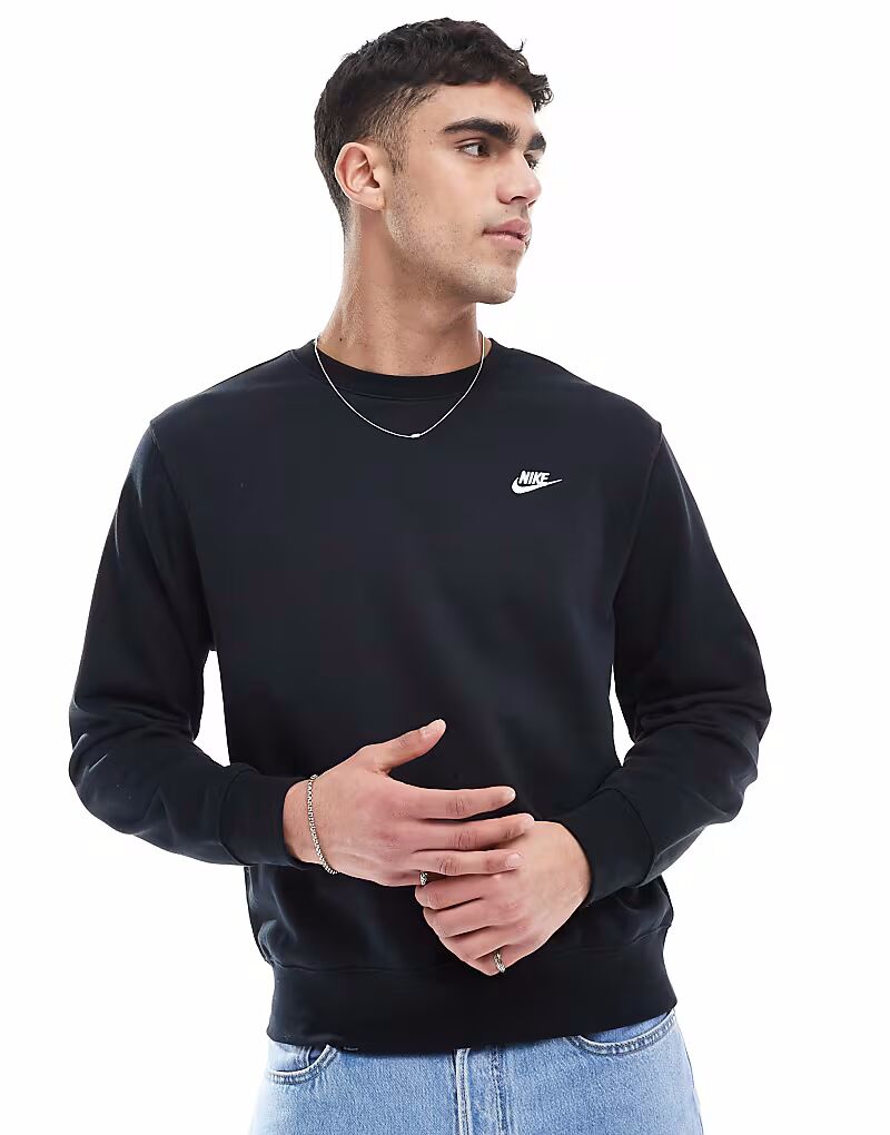 

Толстовка Nike Club из французского трикотажа черного цвета