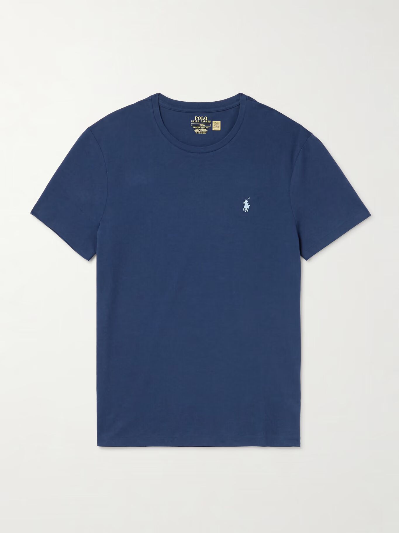 

Футболка из хлопкового джерси с вышитым логотипом POLO RALPH LAUREN, синий