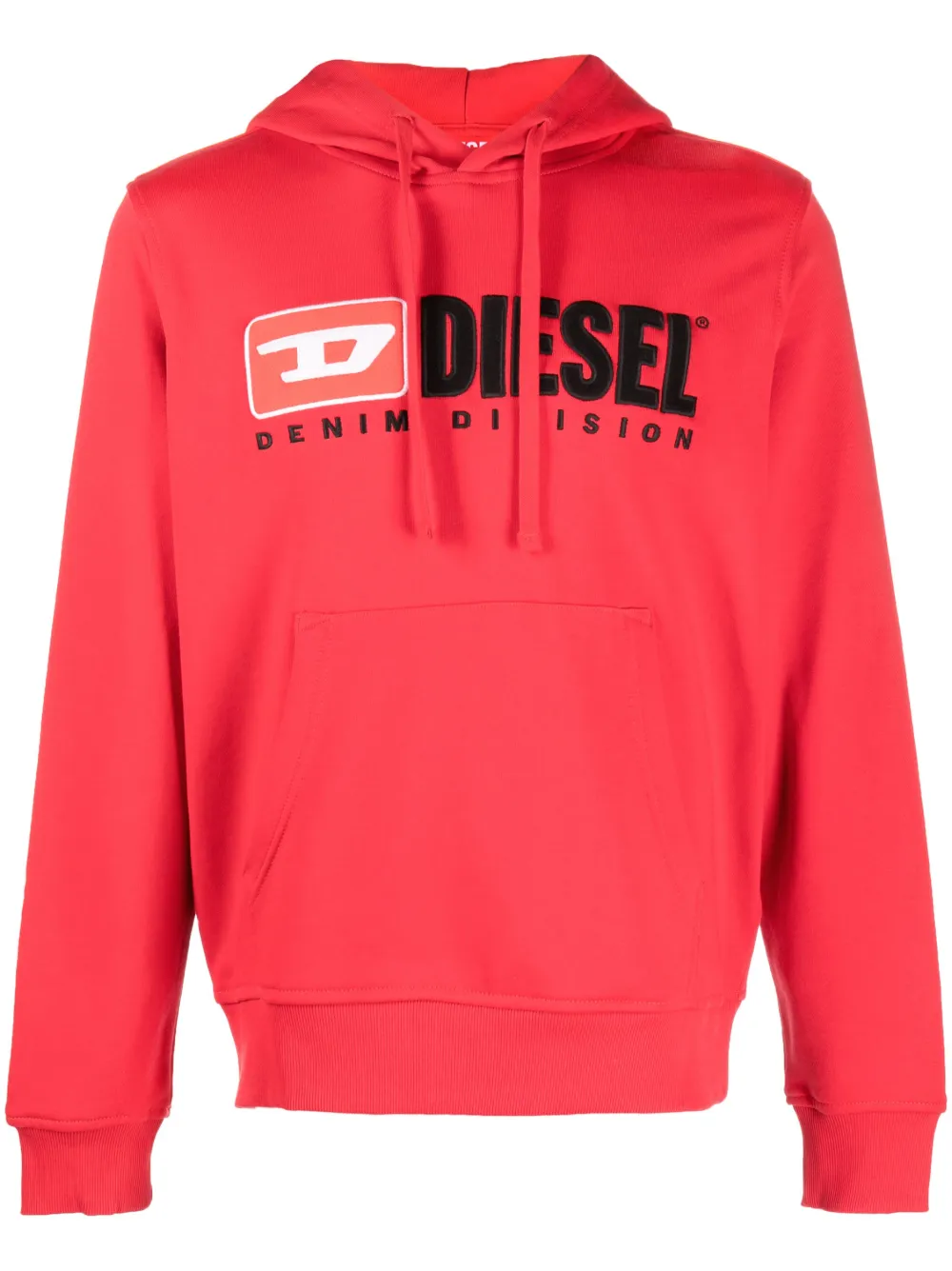 

Худи с нашивкой-логотипом DIESEL, красный