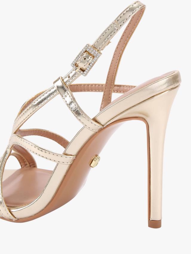 Сандалии на шпильке Viola с ремешками Carvela, Gold — фото 3