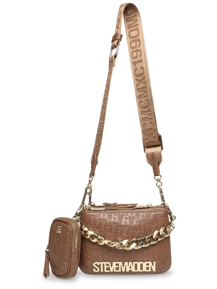 

Наплечная сумка Steve Madden, коричневый