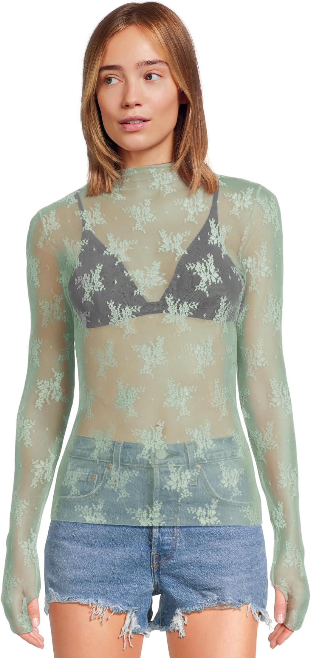 

Топ Free People Lady Lux Layering Top, цвет Mermaids Tail