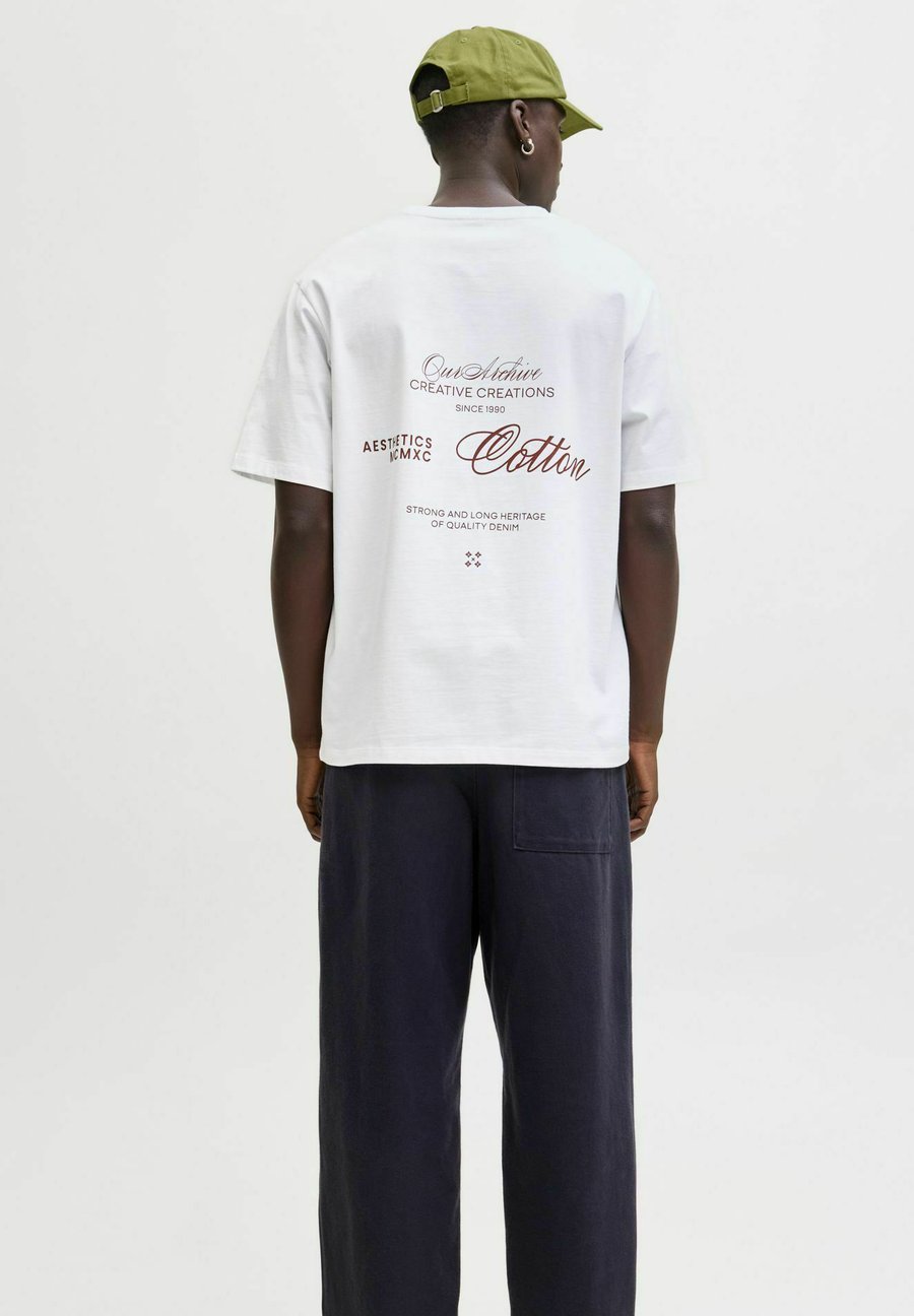 

Футболка Jack & Jones Print T-shirt, Bright White/Off-White, Белый, Футболка Jack & Jones Print T-shirt, Bright White/Off-White