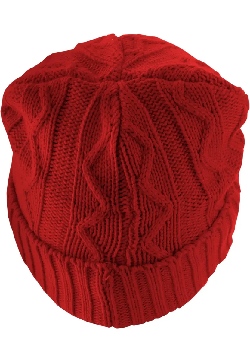 

Шапка MSTRDS "MSTRDS Unisex Beanie Cable Flap" (1 шт.), красный