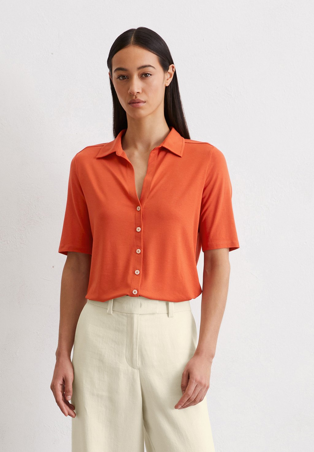 

Блузка на пуговицах SHORT SLEEVE Marc O'Polo, светло-красный