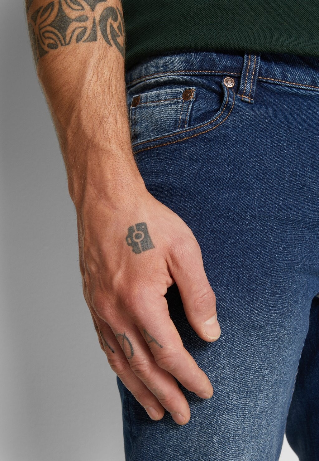 

Джинсы узкого кроя Mr. Red Denim Project, техасский синий