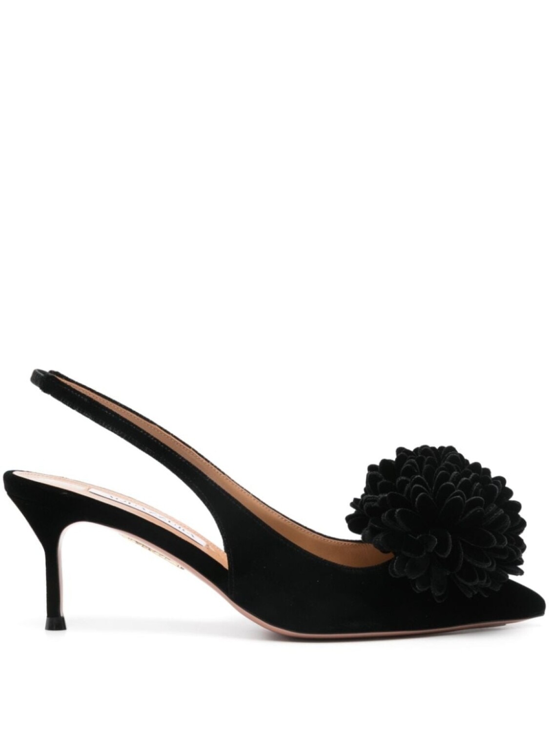 Aquazzura туфли Couturier 65 с ремешком на пятке, черный
