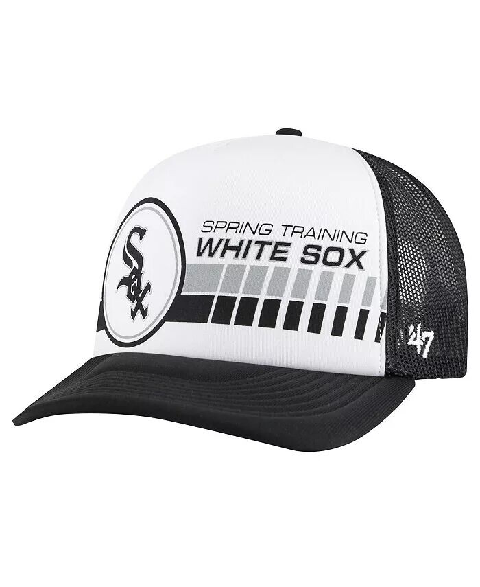 

Мужская белая/черная бейсболка Chicago White Sox 2024 Spring Training Foam Trucker Adjustable Hat '47 Brand