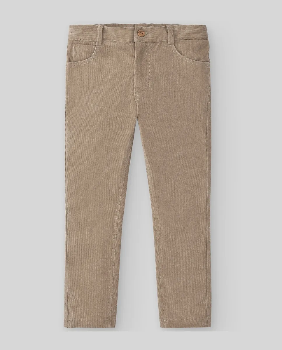 

Длинные вельветовые брюки коллекции Esencial Paz Rodríguez, бежевый