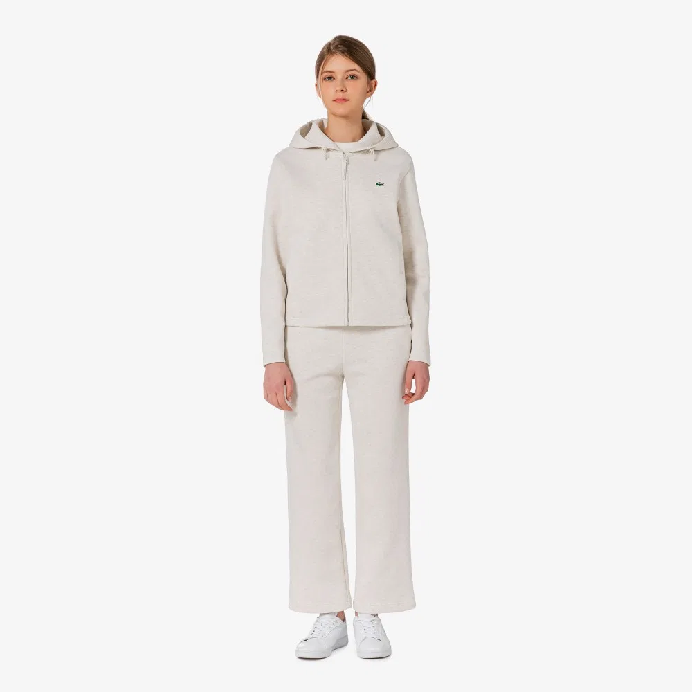 Брюки женские Lacoste из пике бежевые — фото 4
