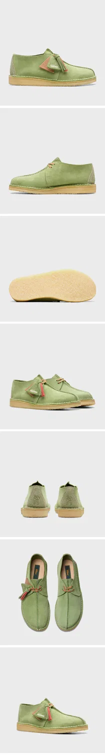 Мужские ботинки Desert Trek, замшевые, цвета яблока, от Clarks Originals — фото 3