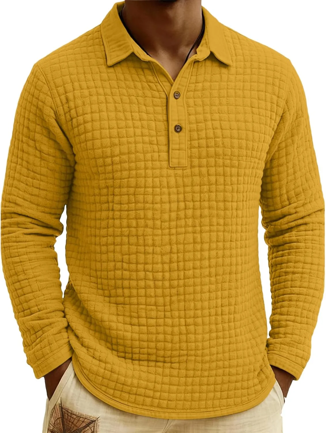 

Толстовка Niffouu с молнией на четверть, длинный рукав, стеганая, мягкая текстурированная