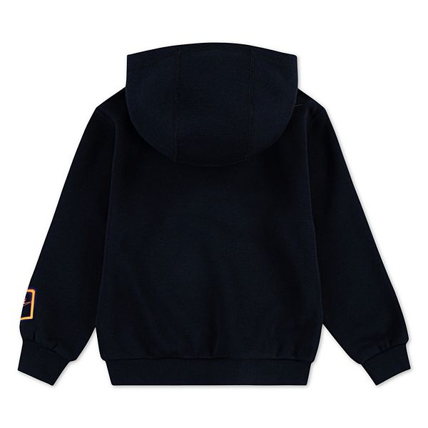 Детская толстовка с капюшоном из флиса Boys 4-7 glow with me Nike, Black — фото 2