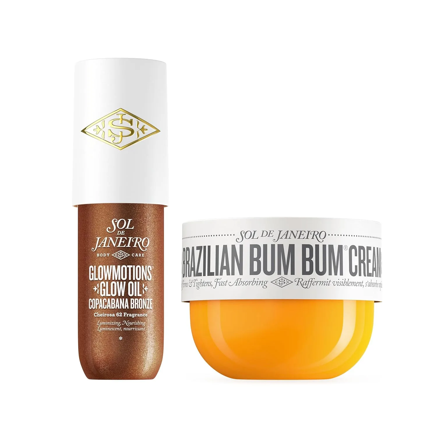 Набор Sol de Janeiro Glow & Go Bronze Bundle | Крем Brazilian Bum Bum Cream 8.1 fl oz. + Масло Copacabana Bronze Glowmotions Glow Oil 2.5 fl oz. | Эксклюзивно на Amazon