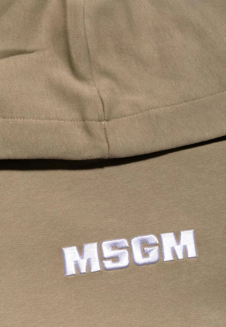 Худи детское, хлопок, белый Msgm — фото 3