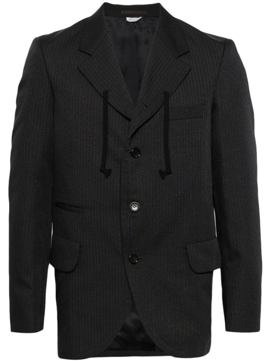 

Comme des Garçons Homme Deux блейзер с завязкой на шнурке, серый