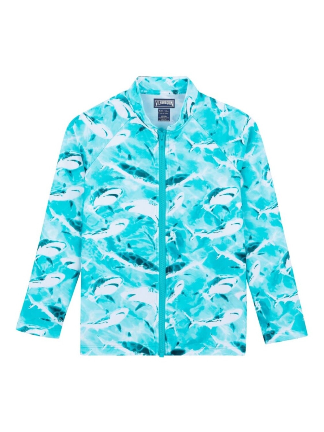 

Vilebrequin Kids рашгард Requins на молнии, синий