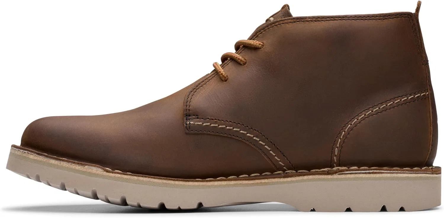 Мужские ботинки Clarks Eastridge Mid Chukka, 2-Beeswax Le — фото 3