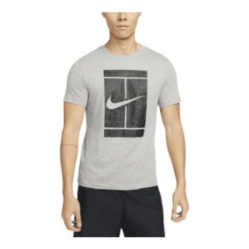 

Футболка Men's Nike Large Logo Pattern Printing Round Neck Casual Short Sleeve Gray T-Shirt, мультиколор