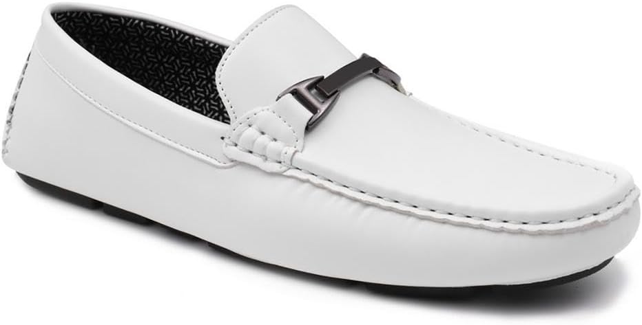 

Мужские мокасины Aston Marc для вождения, легкий дышащий дизайн с прочной резиновой подошвой, белый