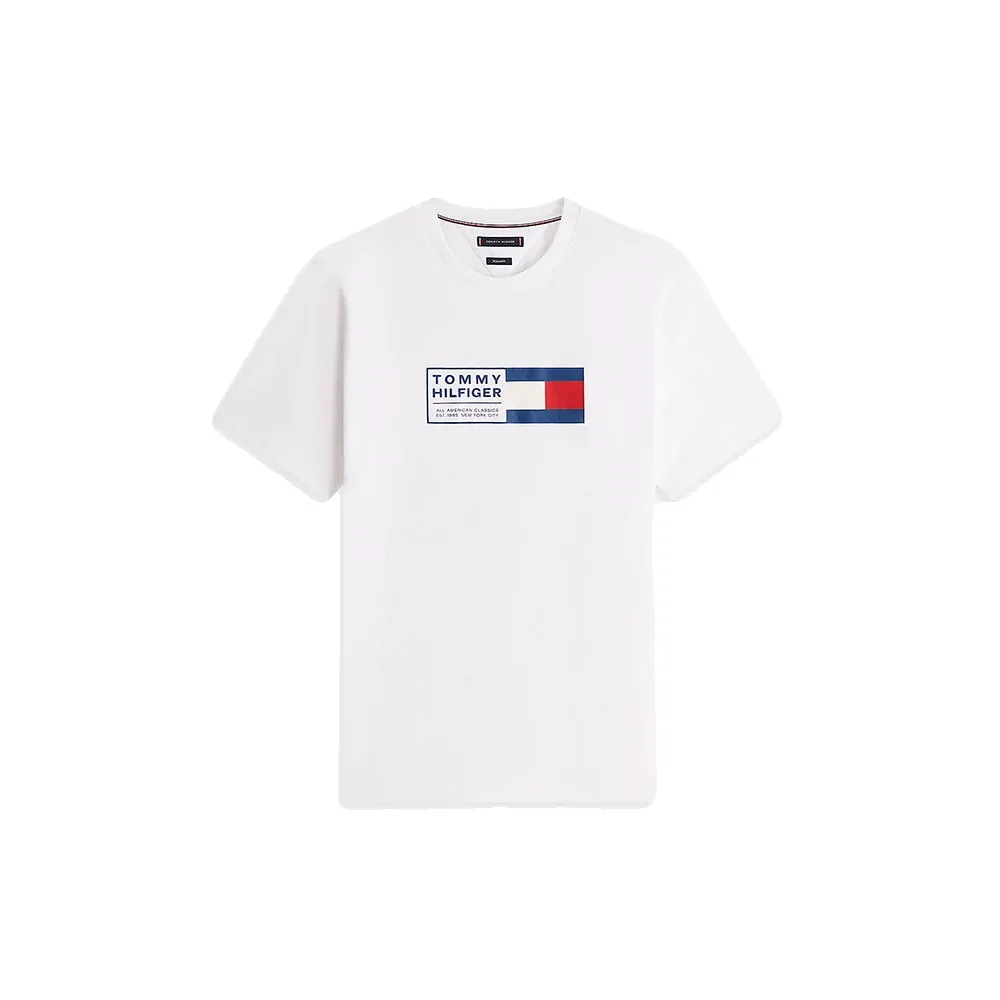 Футболка с коротким рукавом Tommy Hilfiger Brand Love Text Box, белый — фото 3