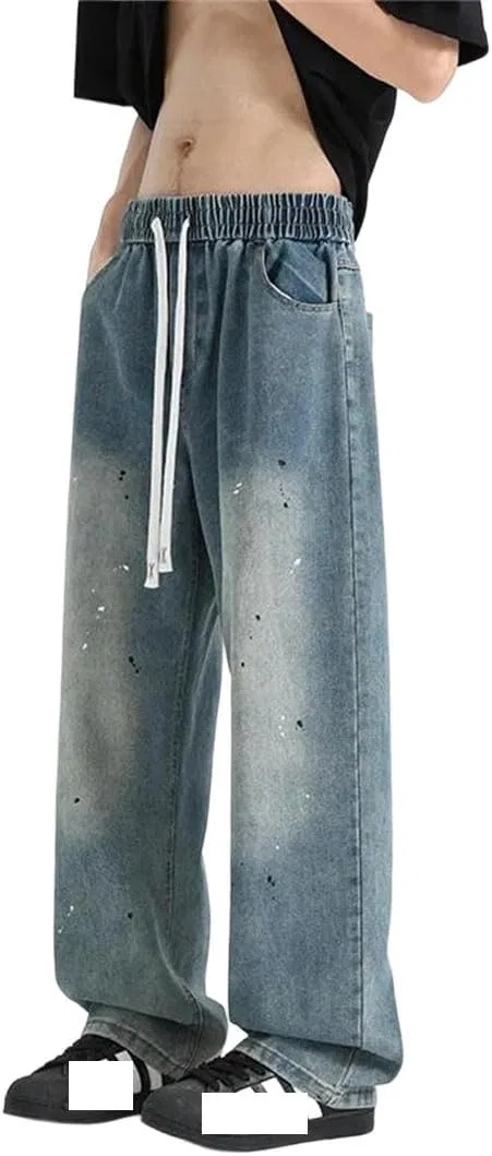 Джинсы винтажные хлопковые Retro Blue