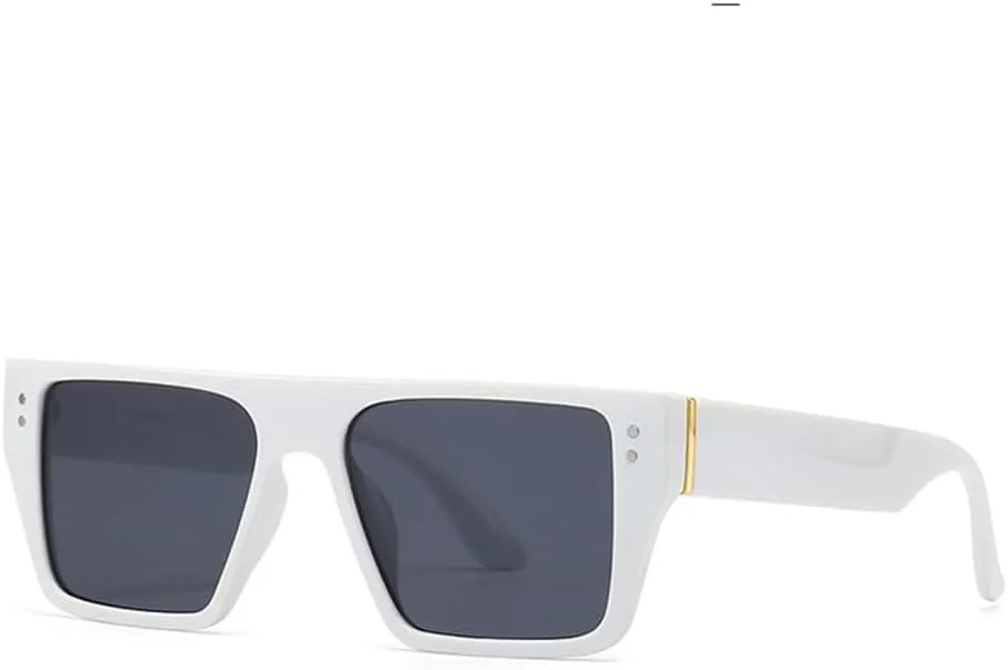 

Модные женские солнцезащитные очки в квадратной оправе, классический дизайн, защита UV400, стильные очки для активного отдыха на природе, белые generic, White