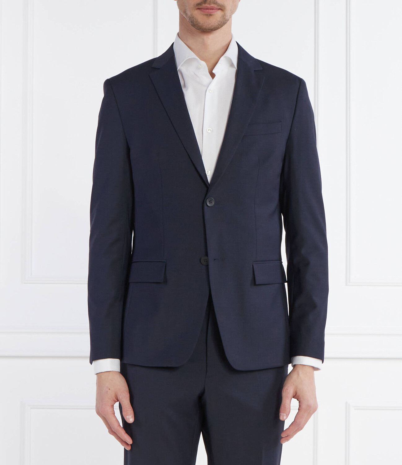 

Шерстяная куртка Calvin Klein elegante MODERN Regular Fit, темно-синий